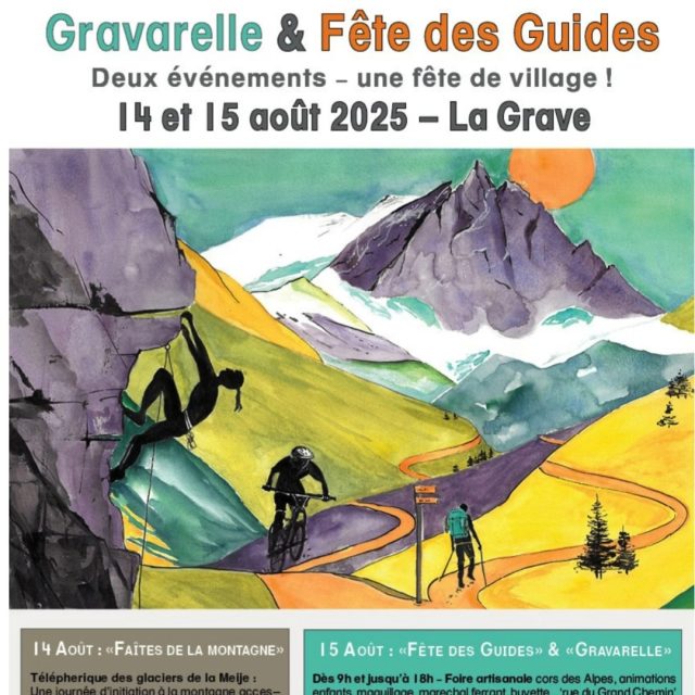 Merci à toutes les personnes qui sont venues passer cette belle journée du 15 août avec nous, Bravo aux guides, moniteurs, accompagnatrice qui étaient quasiment tous présents cette année.
Et un grand merci à @lagravetourisme pour leur promotions, Au @comite_fetes_la_meije pour l’organisation et l’affiche commune avec la Gravarelle, à la @mairiedelagrave pour le pot de l'amitié, au @gite_le_rocher, à @turbodancing pour l’animation et aux groupes de musique @ fango et @ steelalive pour les concerts du soir !
Et un énorme big up à tous nos partenaires et aux commerçants et sociaux pro de la Grave pour les nombreux lots offerts lors de la tombola : 
@petzl_official , @dynastarskis , @mailleapart , @hotelcastillan , @refugeadeleplanchard , @refugedupave, @refugedupicdumasdelagrave, @refugechancel , @telepheriquelagrave , @skiset.lagrave , @flowrit , @fermedulautaret, @atelierdulautaret, @cafedesglaciers, @alpe_barpizzeria , @auberge_du_bec , @meidjobières, @alpservit , @_jardin_du_moulin , @snowlegend_lagrave , @nolimitrafting, @jardindulautaret @legendenhaut ...
Ainsi que @addethautesalpes et village d'alpinisme 
A L'ANNEE PROCHAINE !