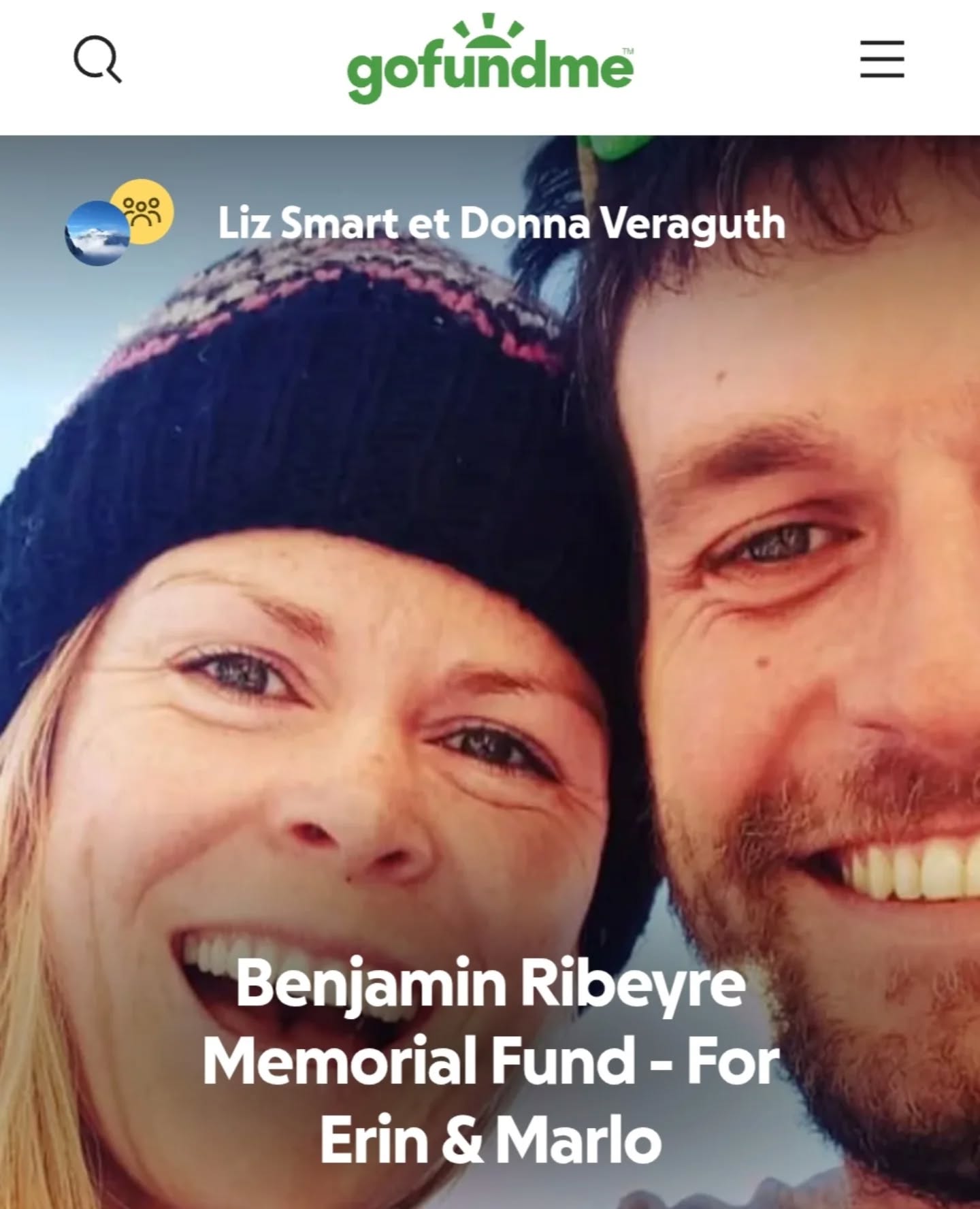 Lien en bas du texte - link at the end of text:

Chers amis et famille,

Benjamin Ribeyre, époux bien-aimé, père dévoué et guide de haute montagne au bureau des guides de la Grave, très respecté, est décédé tragiquement le 24 mars 2026 lors d’un accident en montagne. Il laisse derrière lui son épouse, Erin, et leur jeune fils, Marlo, qui comptaient plus que tout pour lui. 

Dear Friends & Family,

Benjamin Ribeyre, a beloved husband, devoted father, and highly respected mountain guide, died tragically on 24 March 2026 in a mountain accident. He leaves behind his wife, Erin, and their young son, Marlo, who meant everything to him. 

https://www.gofundme.com/f/benjamin-ribeyre-memorial-fund-for-erin-marlo?utm_campaign=pd_ss_icons&utm_content=amp20_t1&utm_medium=customer&utm_source=copy_link&attribution_id=sl%3Aca3a1142-8d92-4aba-a28b-65d8b7e3fc9a