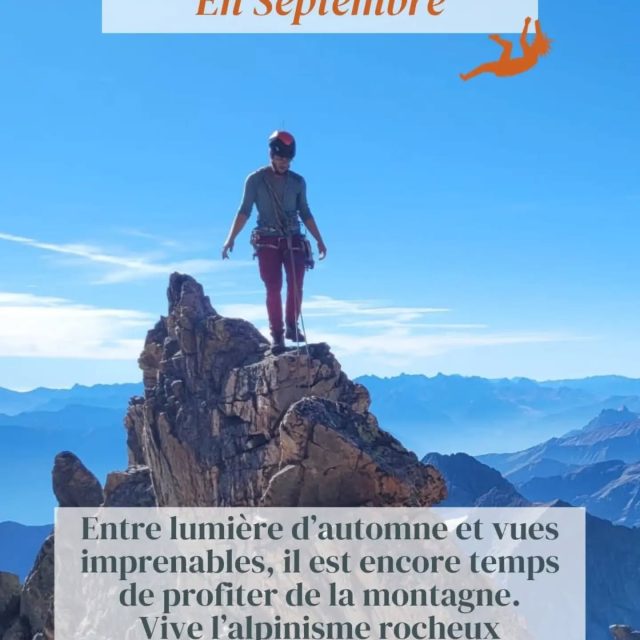 En septembre, entre lumière d’automne et vues imprenables, il est encore temps de profiter de la montagne.
! Vive l’alpinisme rocheux !

------------------------
@petzl_official @ortovox @mailleapart @dynastarskis
@lagravetourisme
@refugeadeleplanchard @refugedupave @refugedusoreiller @refugedesaiguillesdarves
@telepheriquelagrave