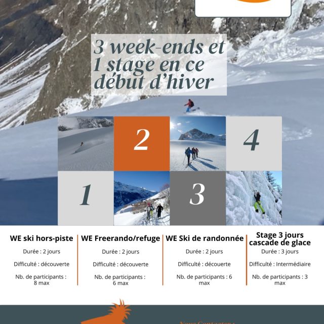 Profitez de nos offres de formations et séjours tout compris autour de la Grave la Meije : www.guidelagrave.com/groupe-et-cible/sejour-formation (Lien en bio)
En collaboration avec la structure Oisans Ecrins Voyages, nous vous proposons des activités "clés en main" pour pratiquer en toute simplicité le ski hors-piste, le raid à ski ou la cascade de glace dès ce début d'hiver !

@lagravetourisme 
@destination_hautesvallees 
@myhautesalpes 
@skiset.lagrave 
@mailleapart 
@hotelcastillan