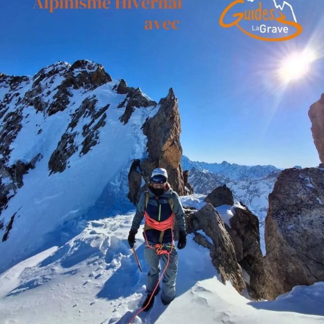 Plus d'infos ici : https://www.guidelagrave.com/activite-hiver/alpinisme-hivernal/
